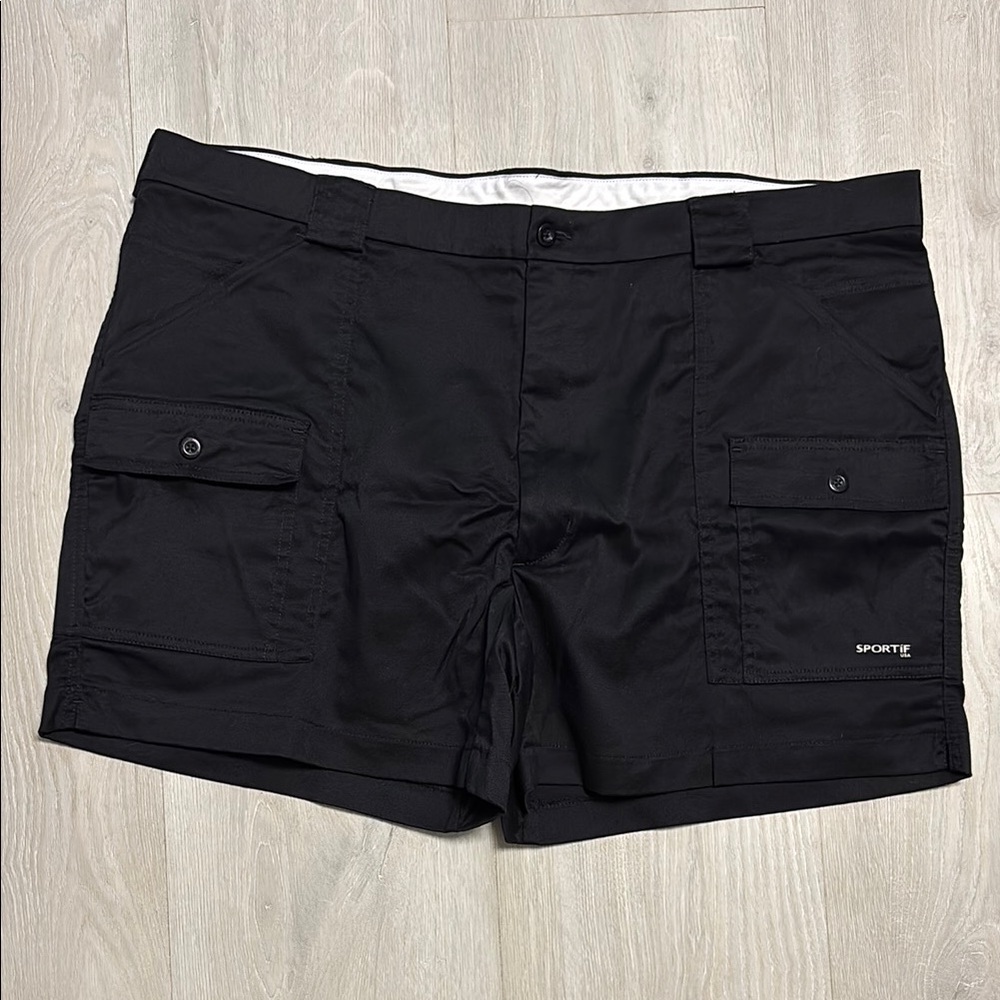 🔥BUNDLESALE Mens 46 Sportif Cargo Shorts with Minimalist Design NWOT